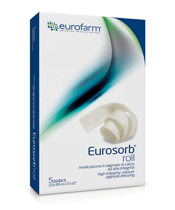 پانسمان کلسیم آلژینات رولی یوروفارم | یوروزورب| eurosorb roll