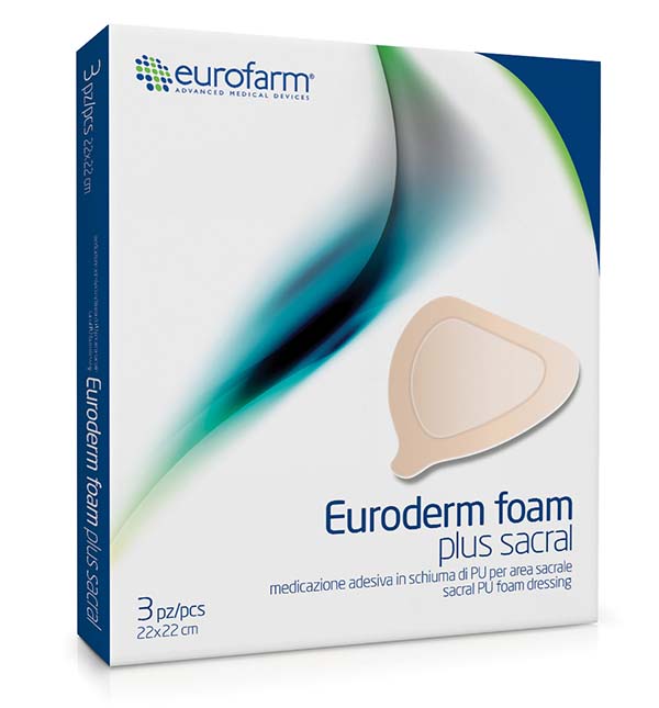 پانسمان فوم چسبدار ساکرال یورودرم | Euroderm foam plus sacral